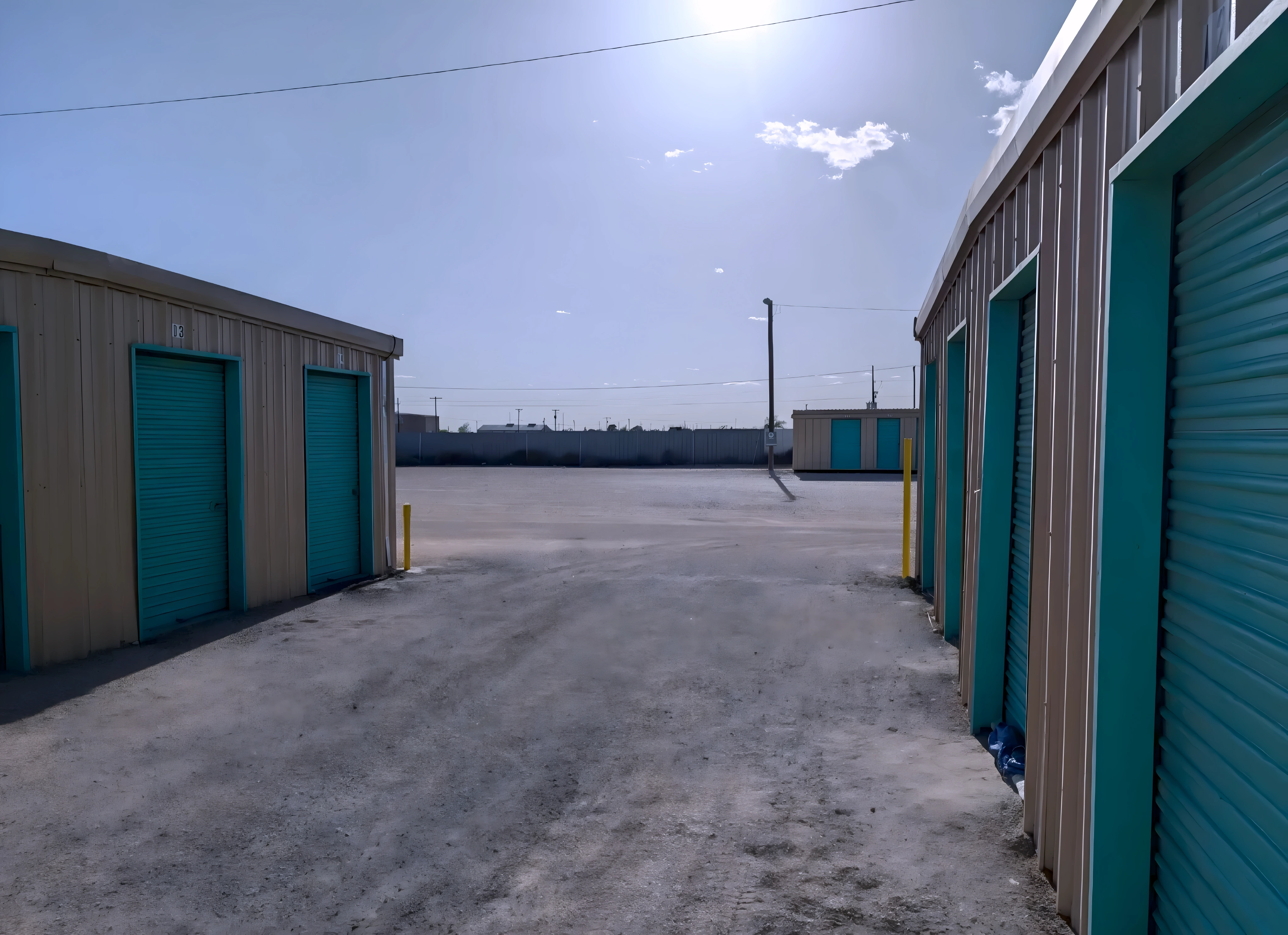 Outdoor drive up storage units at Hobbs Self Storage New Mexico, 1515 West Broadway Place, 88240
